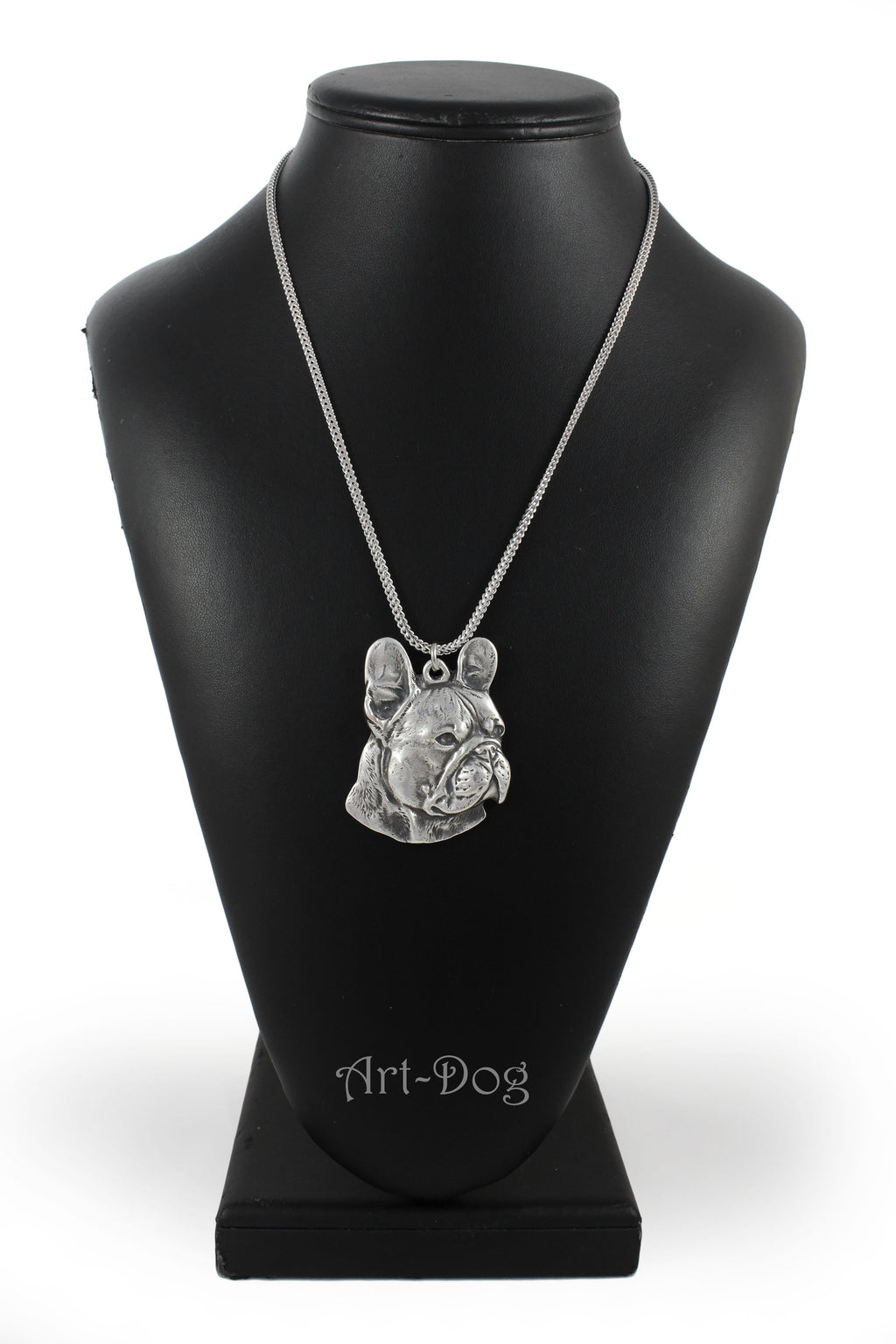 French Bulldog, Frenchie I - necklace with a dog, dog pendant on a silver chain, unique jewelry from the Art-Dog brand