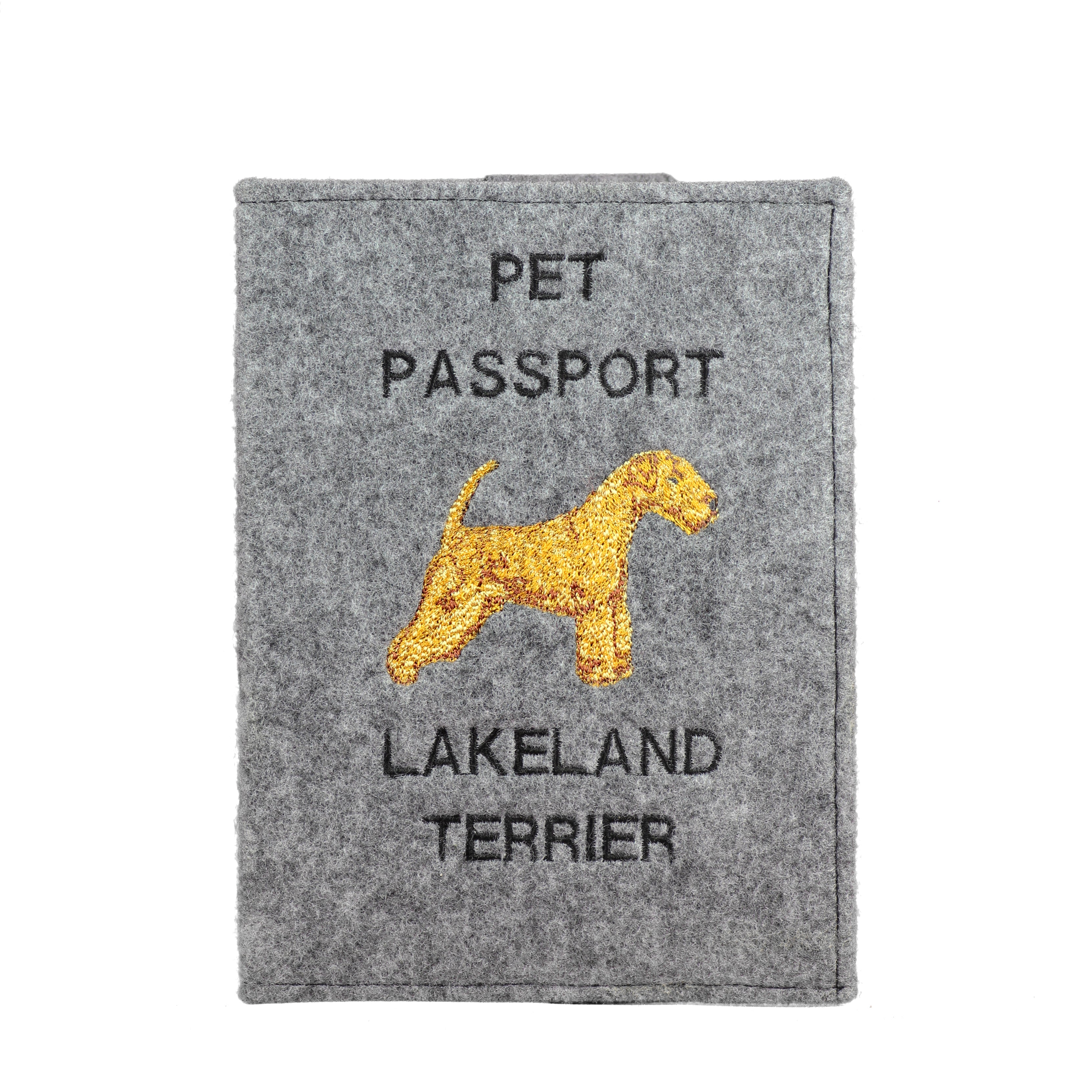 Lakeland Terrier - Dog passport case, document case, gift for the traveller from the Art-Dog brand