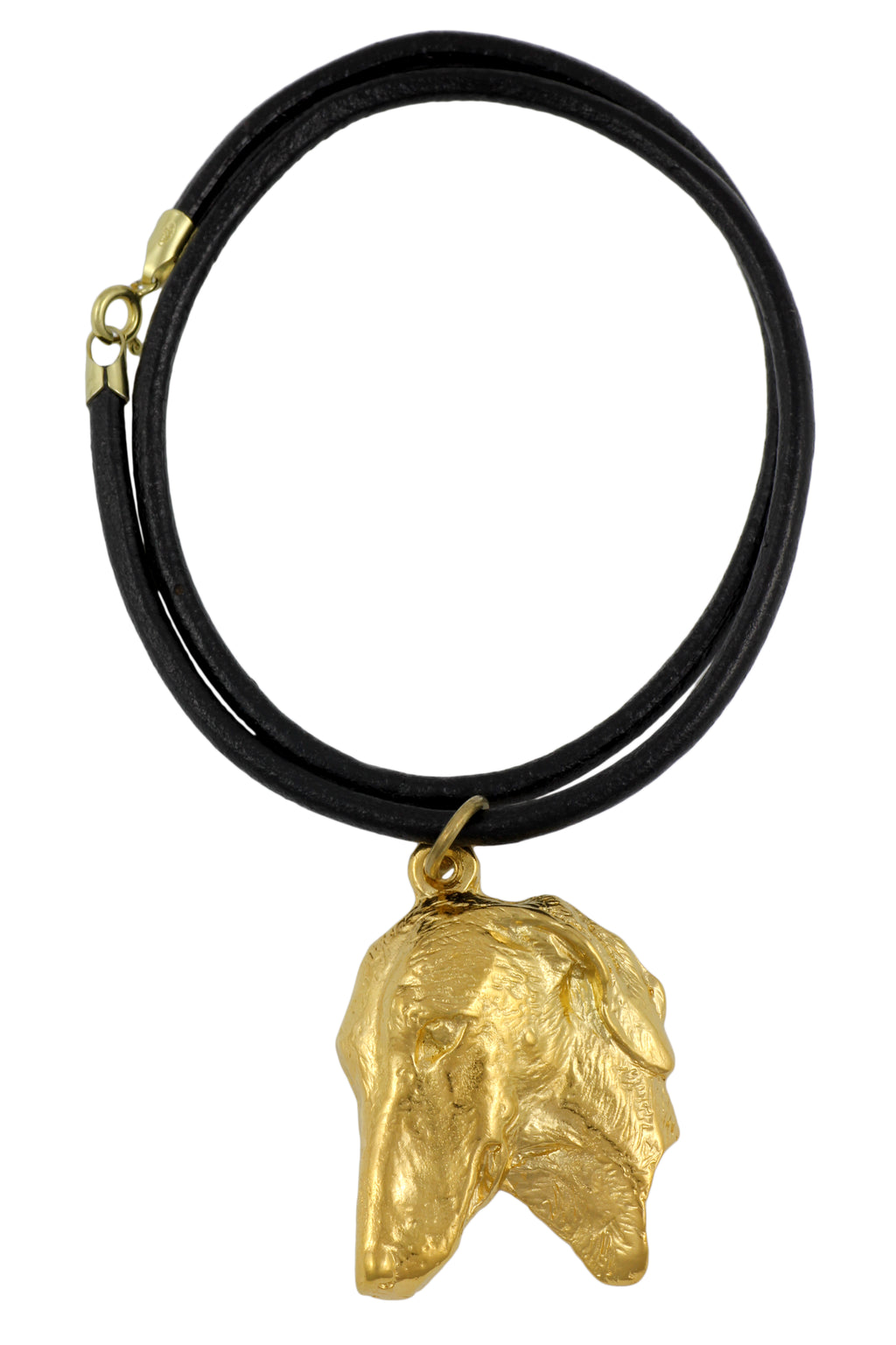 Azawakh, Tuareg Sloughi II - necklace with a dog in a gift box, gold-plated pendant for a dog lover, striking jewelry by Art-Dog