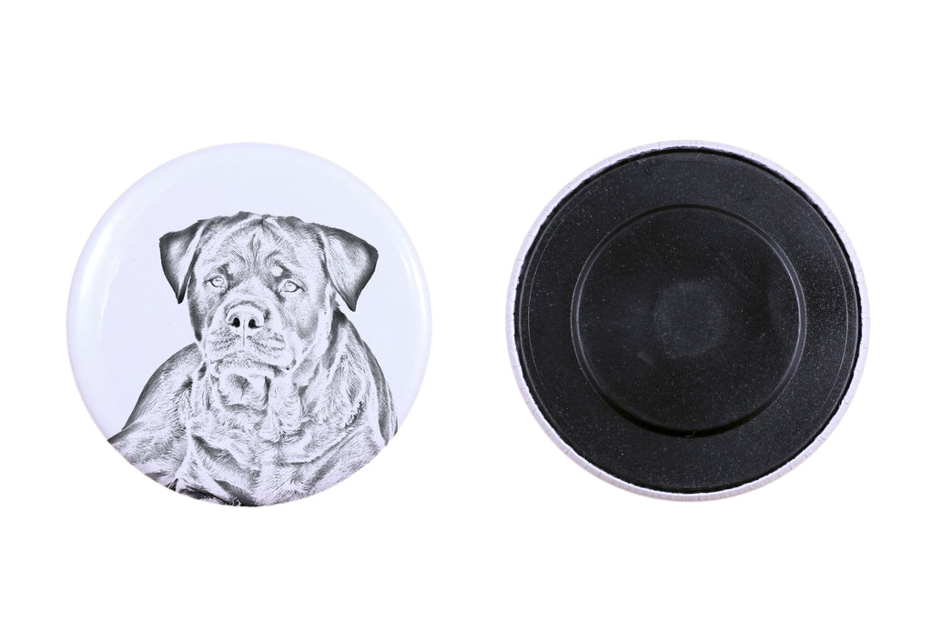 Rottweiler, Rott, Rottie - magnet with a dog's pupil, exceptionally light, strong magnet, handmade product by the Art-Dog brand