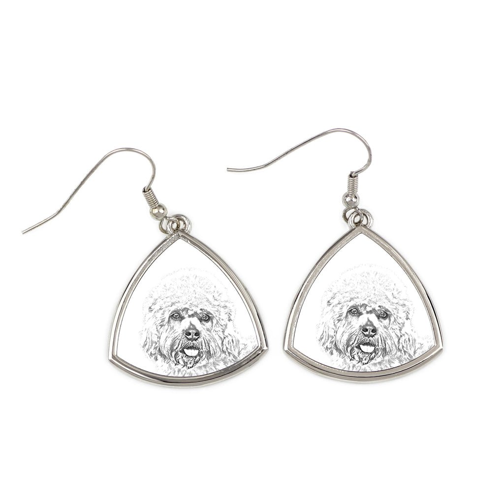 Dandie Dinmont Terrier, Hindlee Terrier - dog earrings, hanging earrings with a picture, personalized jewelry with Art-Dog brand print