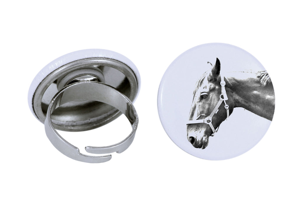 Hanoverian - collector's ring with a horse portrait, handmade product, Art-Dog brand