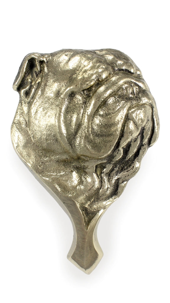 Bulldog - door knocker in the shape of a dog's head, brass knocker, retro door decoration by Art-Dog brand