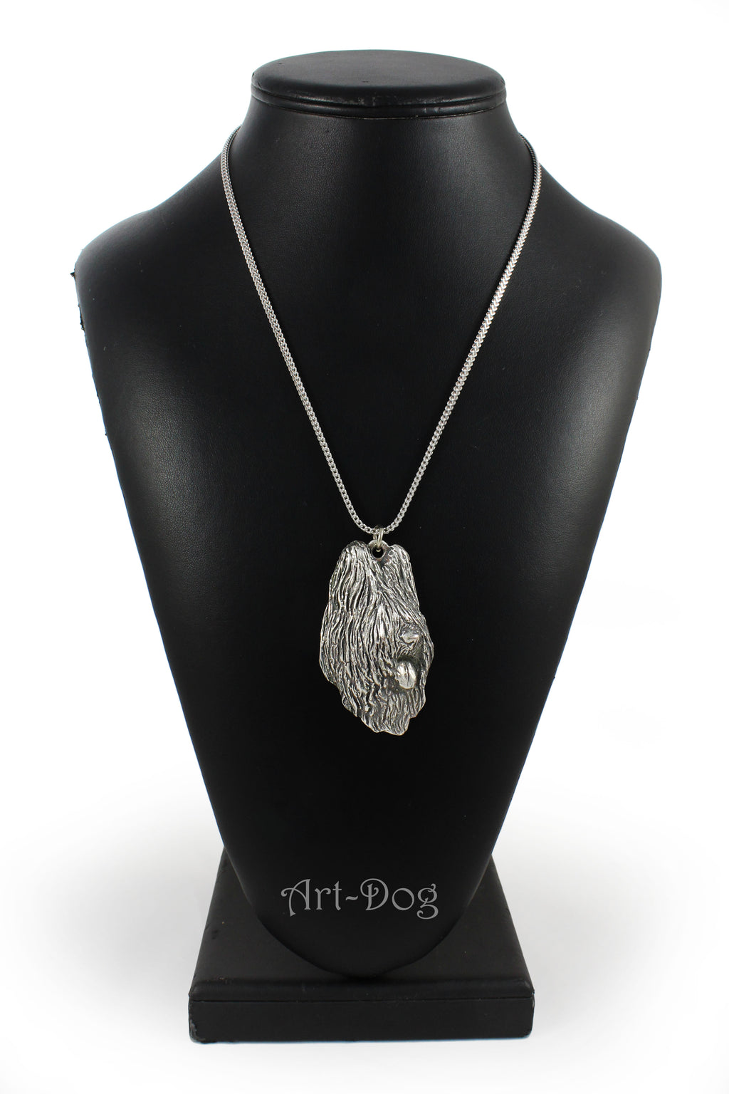 Briard, Berger de Brie I - necklace with a dog, dog pendant on a silver chain, unique jewelry from the Art-Dog brand