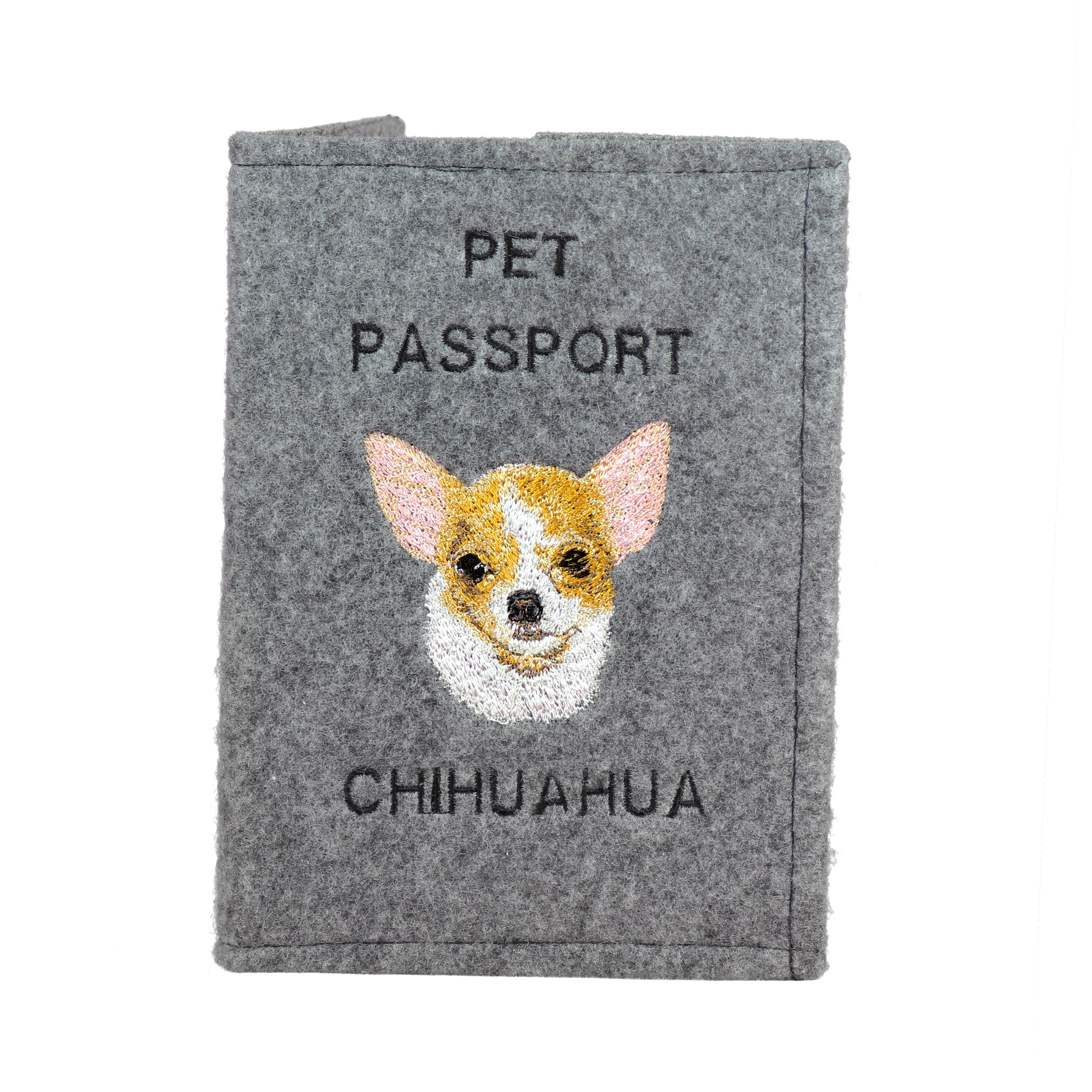 Chihuahua short-haired, Chihuahua smooth - Dog passport case, document case, gift for the traveller from the Art-Dog brand