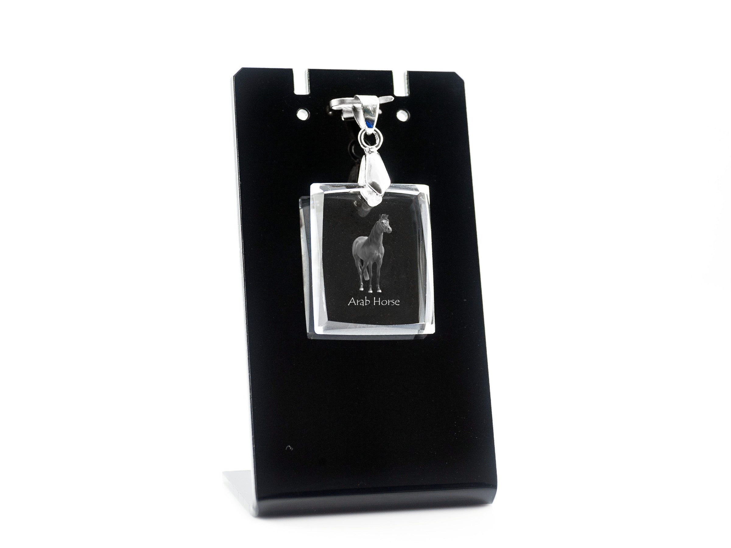 Arab Horse - Crystal pendant with horse, photo necklace, unique jewellery by Art-Dog