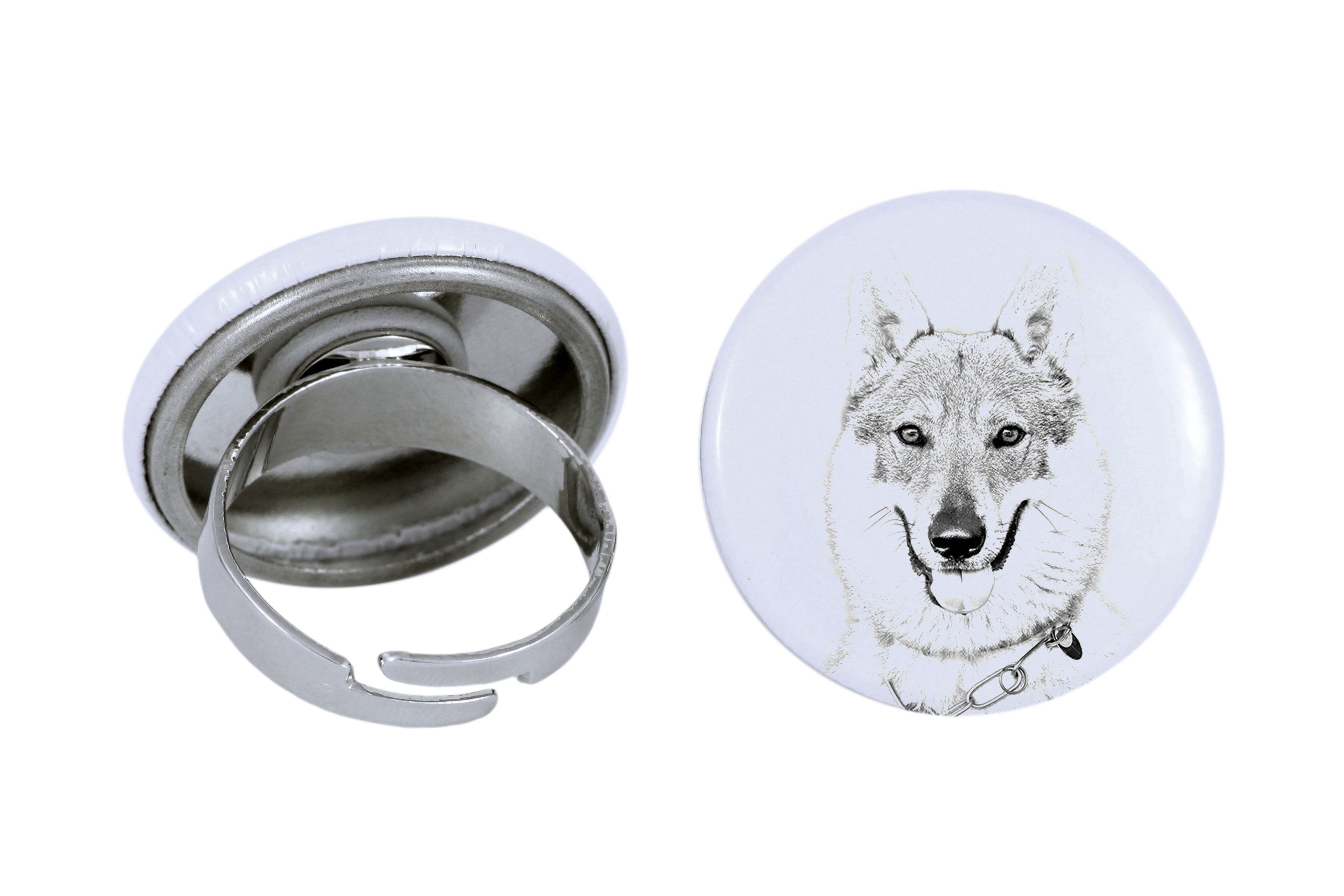 Czechoslovakian Wolfdog, Czechoslovak Vlcak - women's jewelry with a dog portrait, handmade product, possibility to add your own photo, Art-Dog brand
