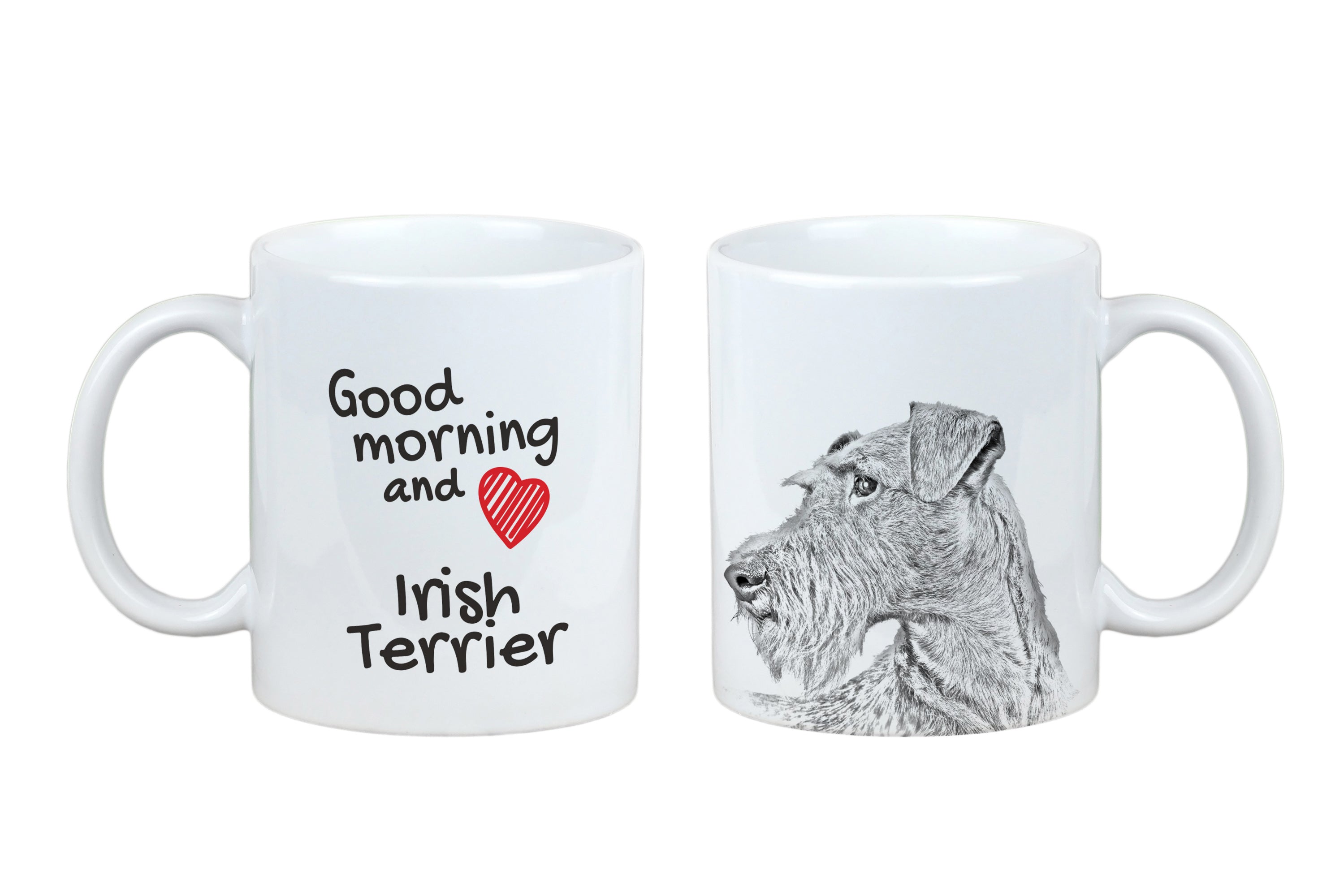 Irish Terrier, Irish Red Terrier, Brocaire Rua - cup with a dog, personalized cup with a print, a classic gift for everyone from the Art-Dog brand