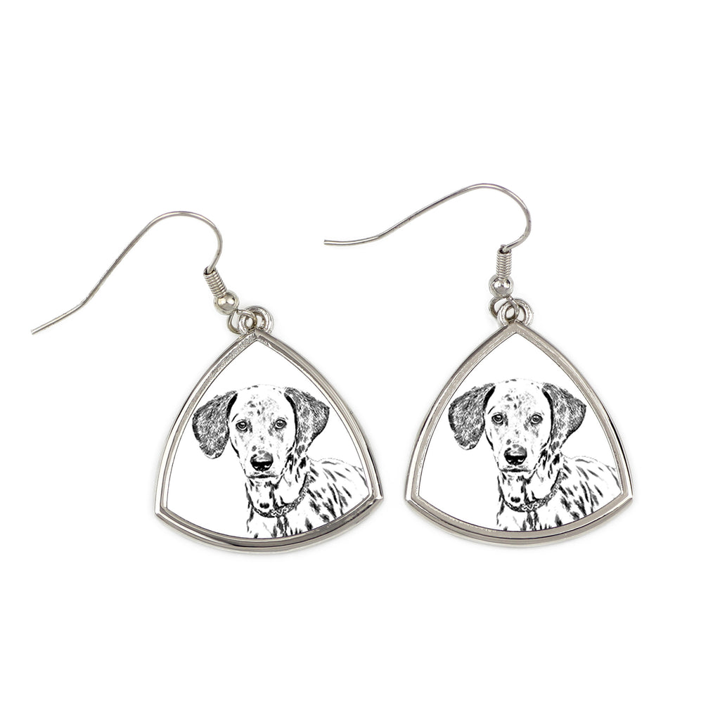 Dalmatian, Carriage Dog, Spotted Coach Dog - dog earrings, hanging earrings with a picture, personalized jewelry with Art-Dog brand print