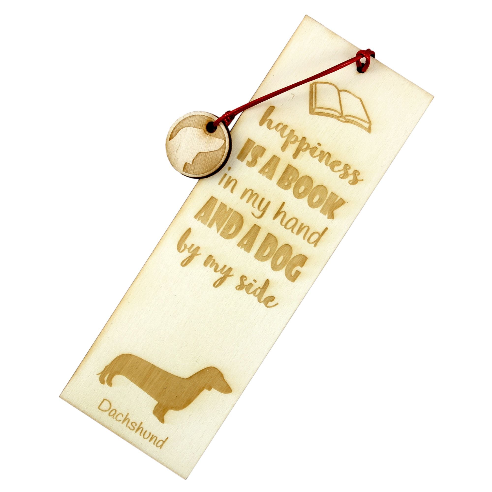 Dachshund Smooth-haired, Wiener dog, Badger dog - dog bookmark, personalized bookmark, dog gadget for Art-Dog brand readers