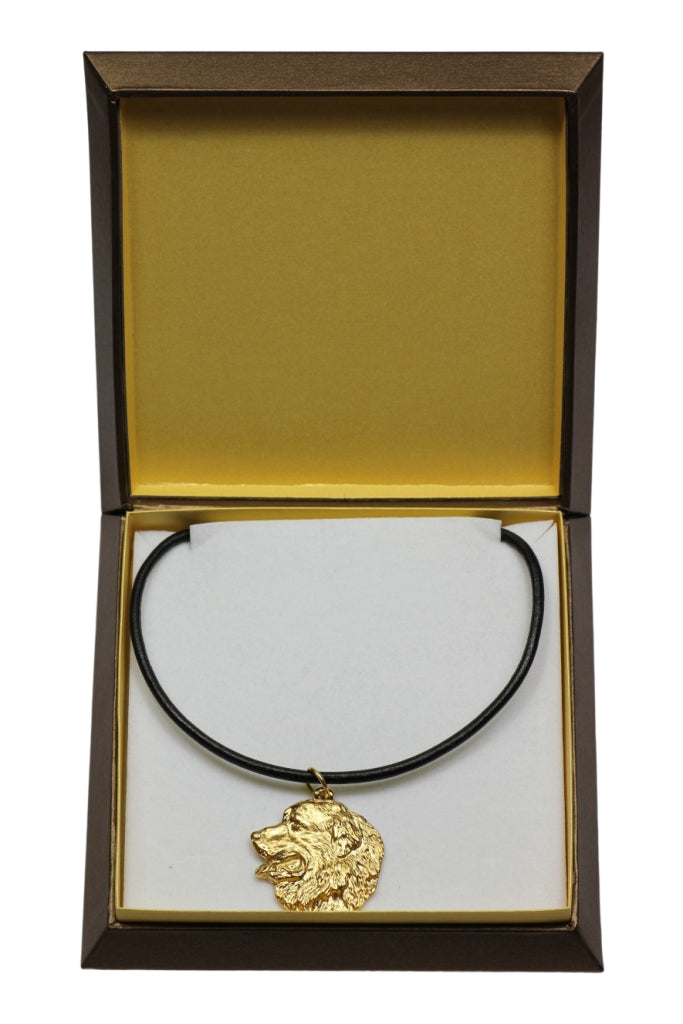 Bernese Mountain Dog, Berner Sennenhund I - Dog necklace in gift box, gold-plated pendant for dog fan, striking jewellery by Art-Dog
