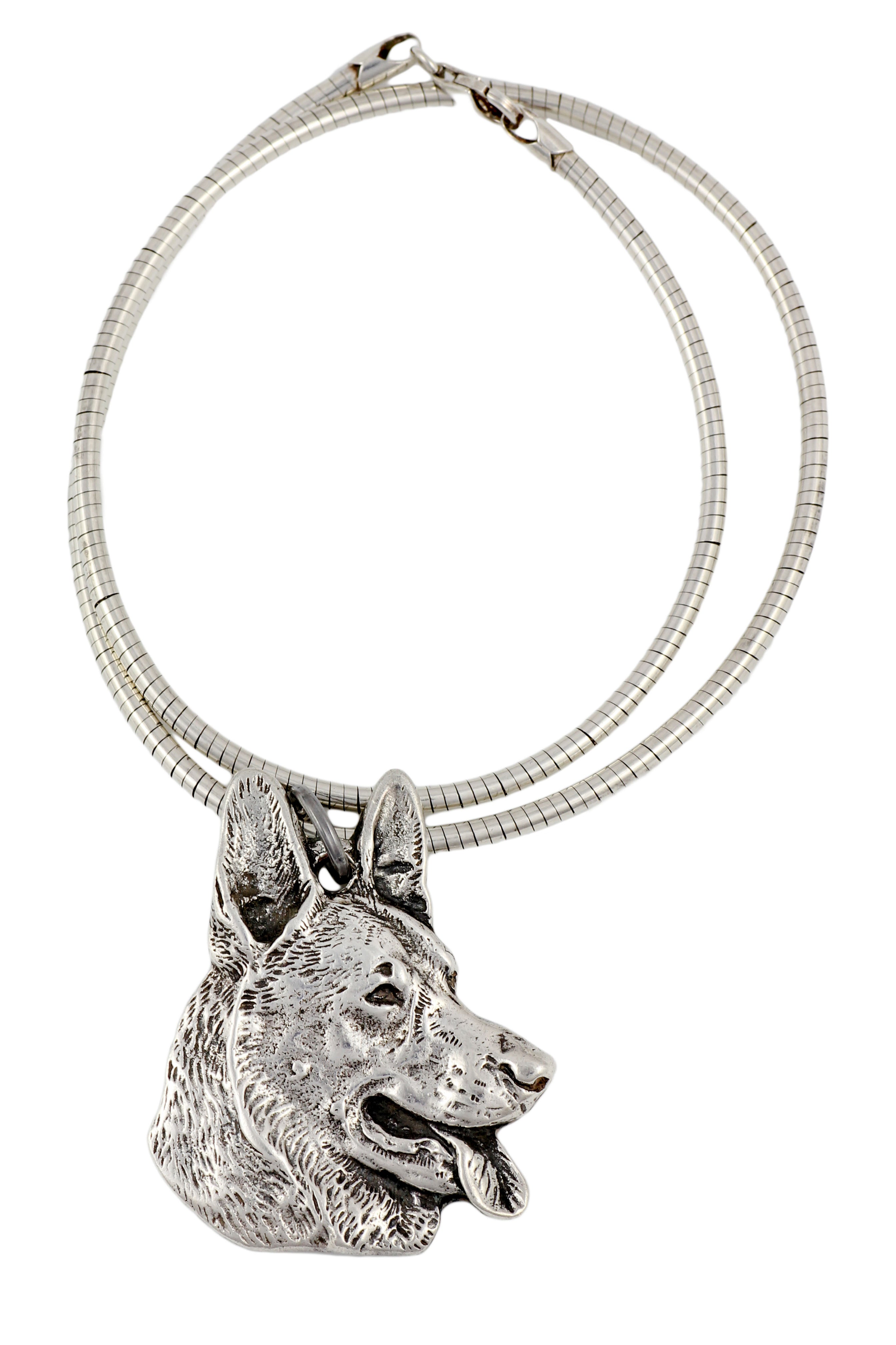 German Shepherd Dog, Alsatian Wolf Dog - Dog necklace, unique jewellery for the dog fan, unique adder pendant by Art-Dog brand