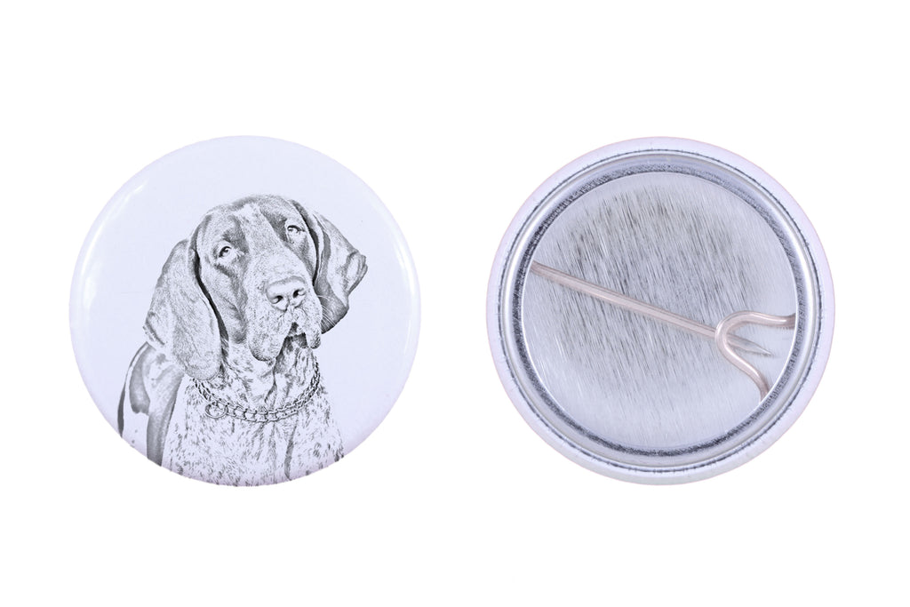 Italian Pointing Dog, Bracco Italiano, Italian Pointer - pin with your dog, add your own photo, Art-Dog brand
