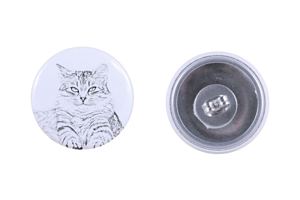 Siberian - earrings with a beloved cat, own photo, perfect gadget for cat lovers from the Art.-Dog brand.