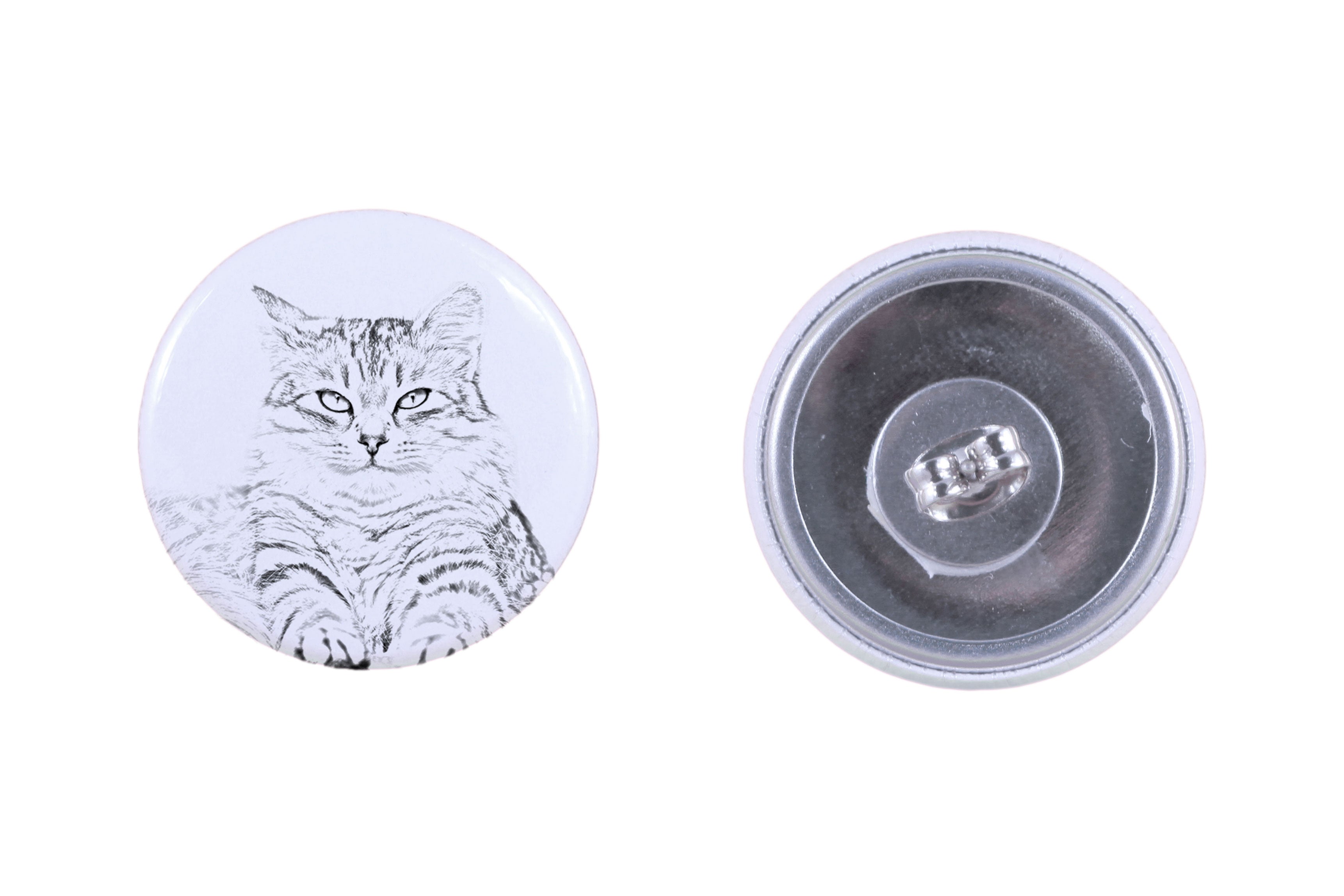 Siberian - earrings with a beloved cat, own photo, perfect gadget for cat lovers from the Art.-Dog brand.