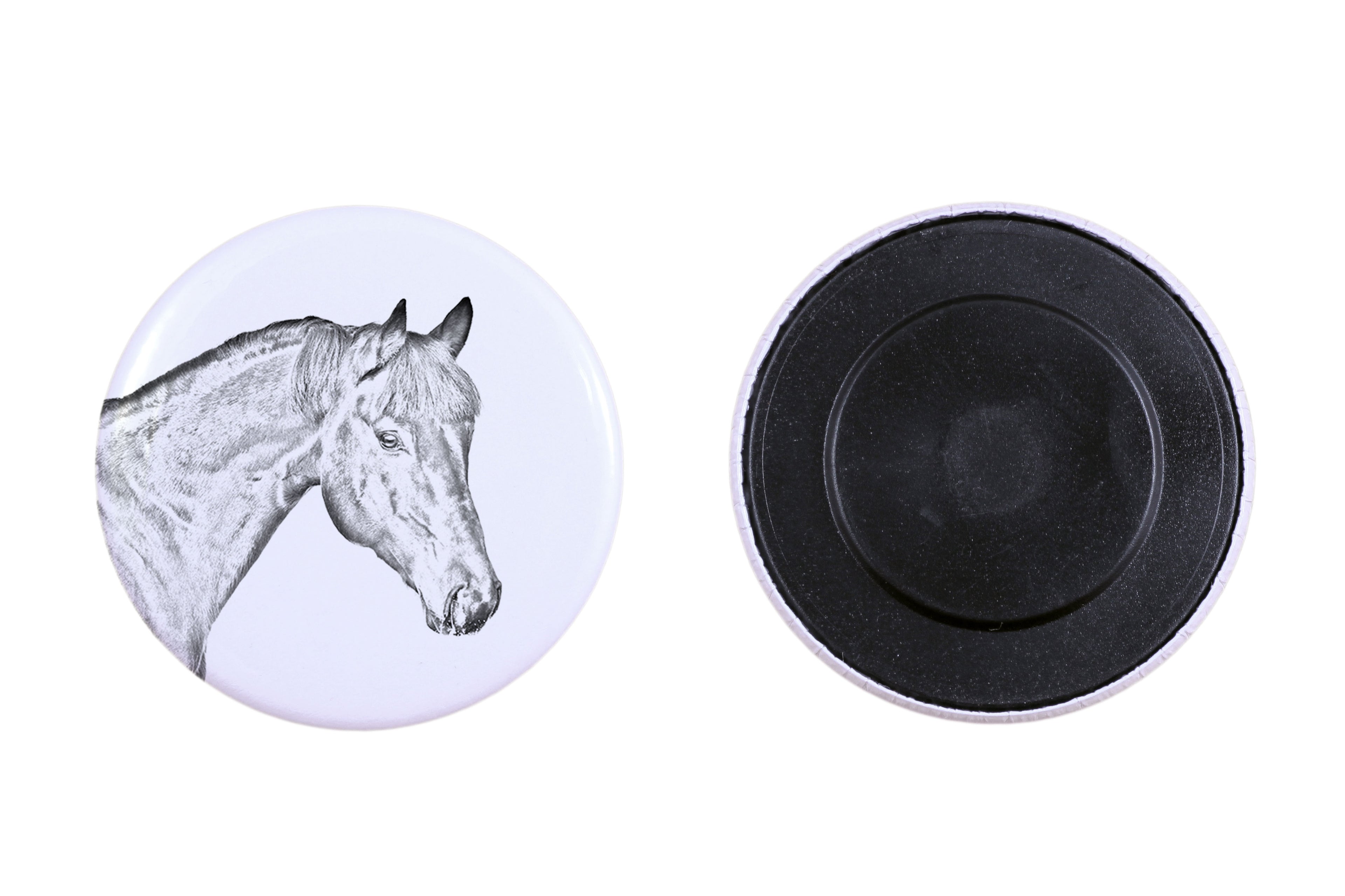 Bay Horse - magnet with a horse, a unique imprint of the Art-Dog horse brand