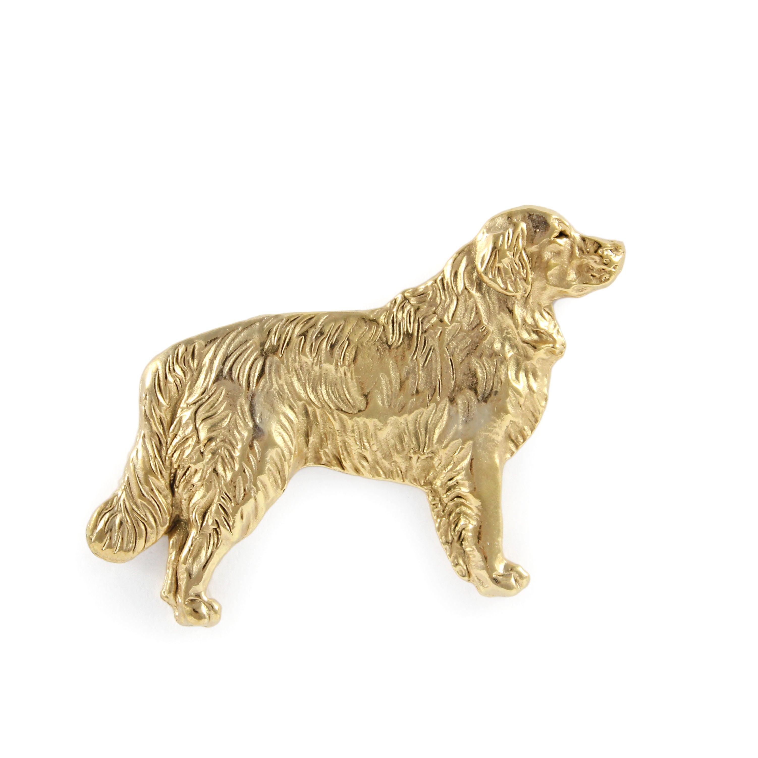Golden Retriever - gold-plated pin brooch, elegant dog ornament, unique pin by Art-Dog brand