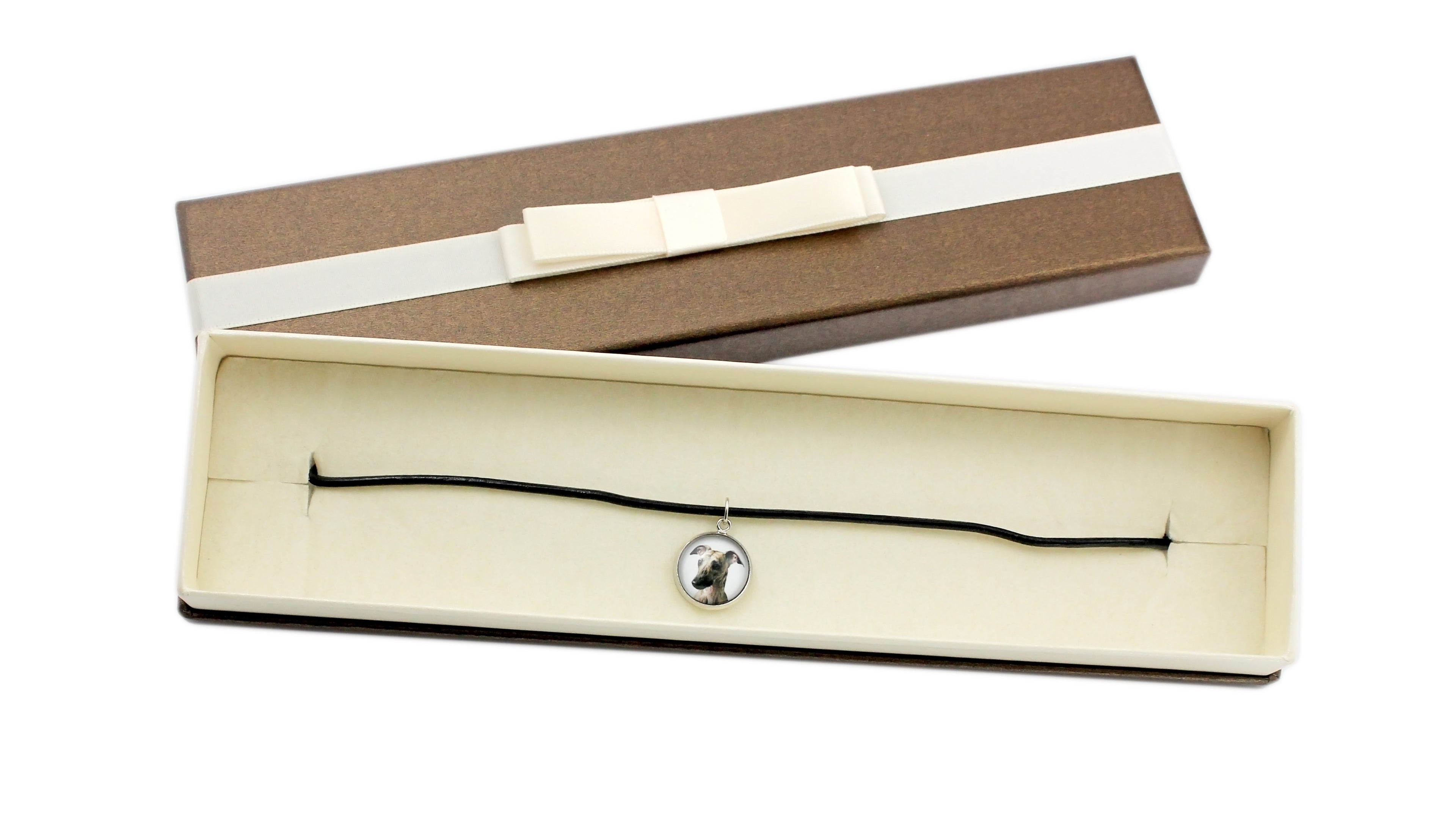 Whippet - necklace in a box, elegant decoration, pendant from the Art-Dog brand