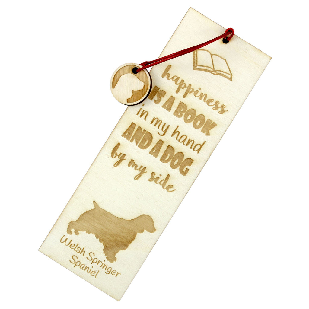 Welsh Springer Spaniel, Welsh Springer, Welsh Starter - dog bookmark, personalized bookmark, dog gadget for Art-Dog brand readers