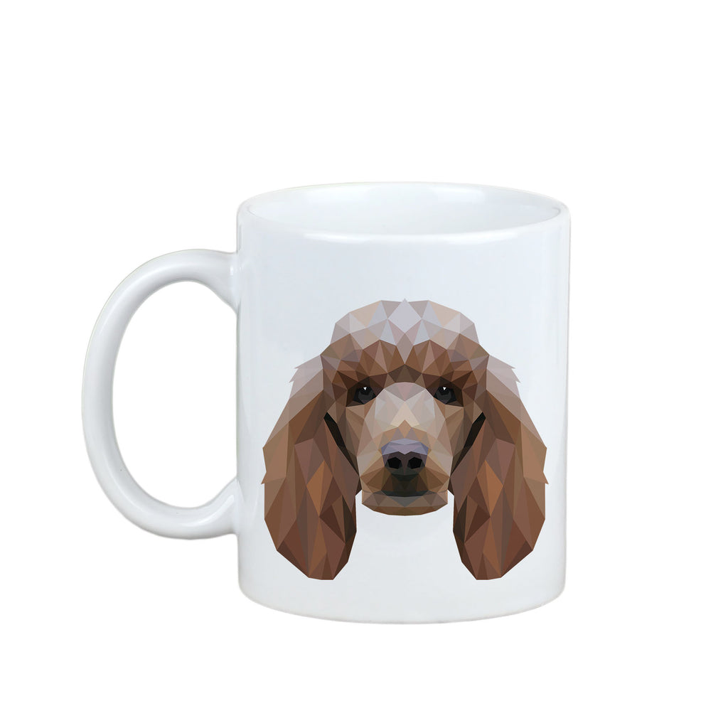 Poodle - cup with a geometric dog image and the inscription Art-Dog