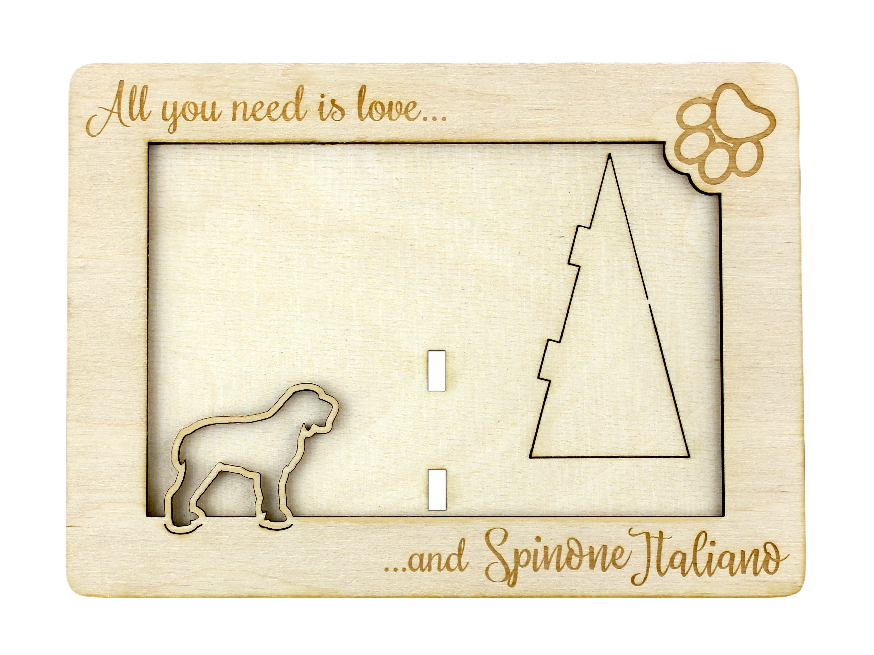 Italian Spinone, Spinone Italiano, Bracco Spinoso - Photo frame, engraved wooden frame, a lovely gadget for the dog lover by Art-Dog