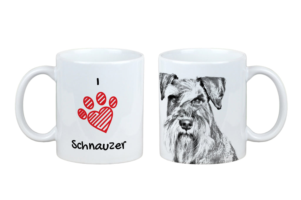 Schnauzer - cup with a dog, cute cup with graphics, a gift with your photo from the Art-Dog brand