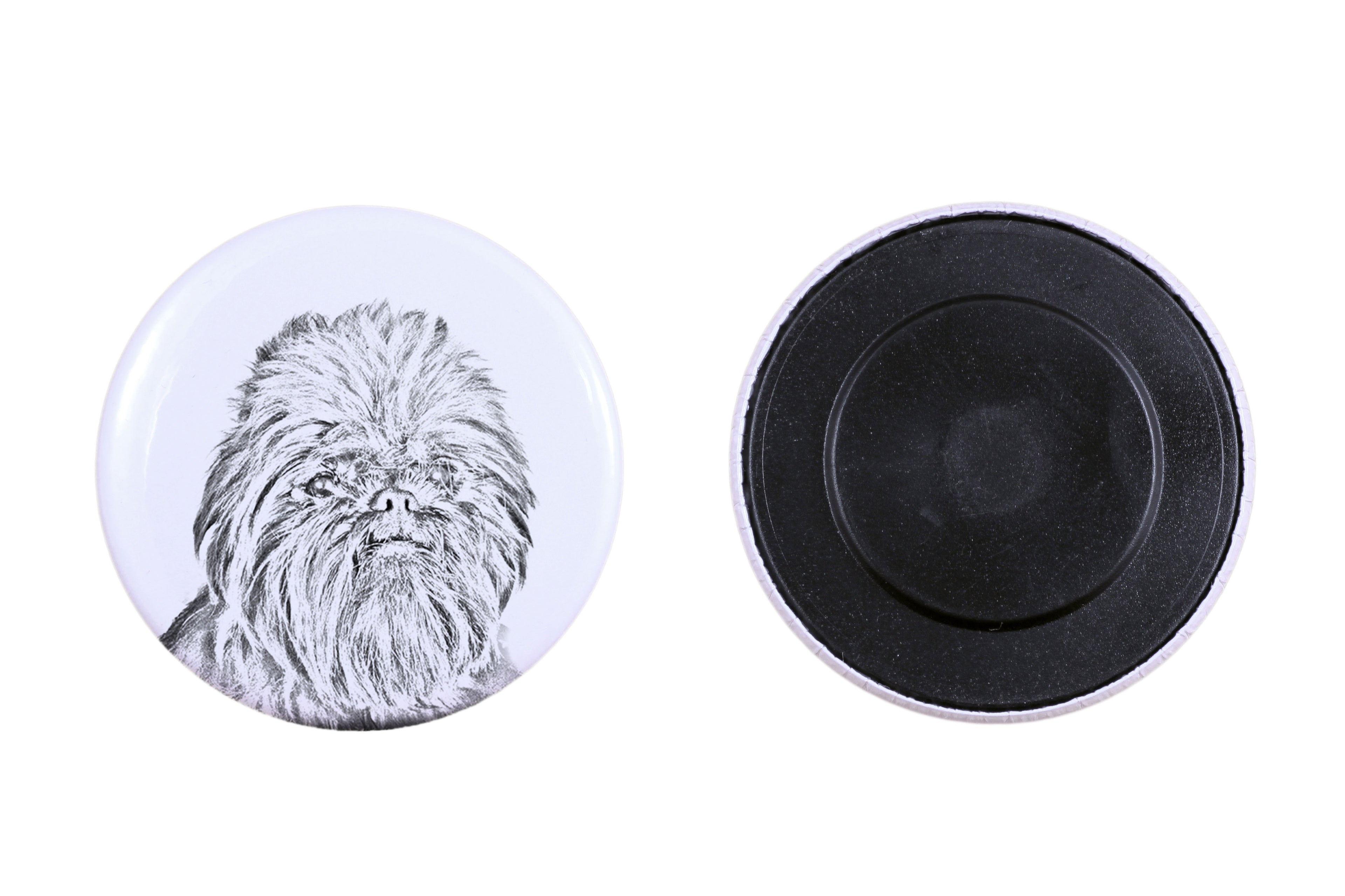 Affenpinscher, Affen, Affie - magnet with a dog's pupil, exceptionally light, strong magnet, handmade product by the Art-Dog brand