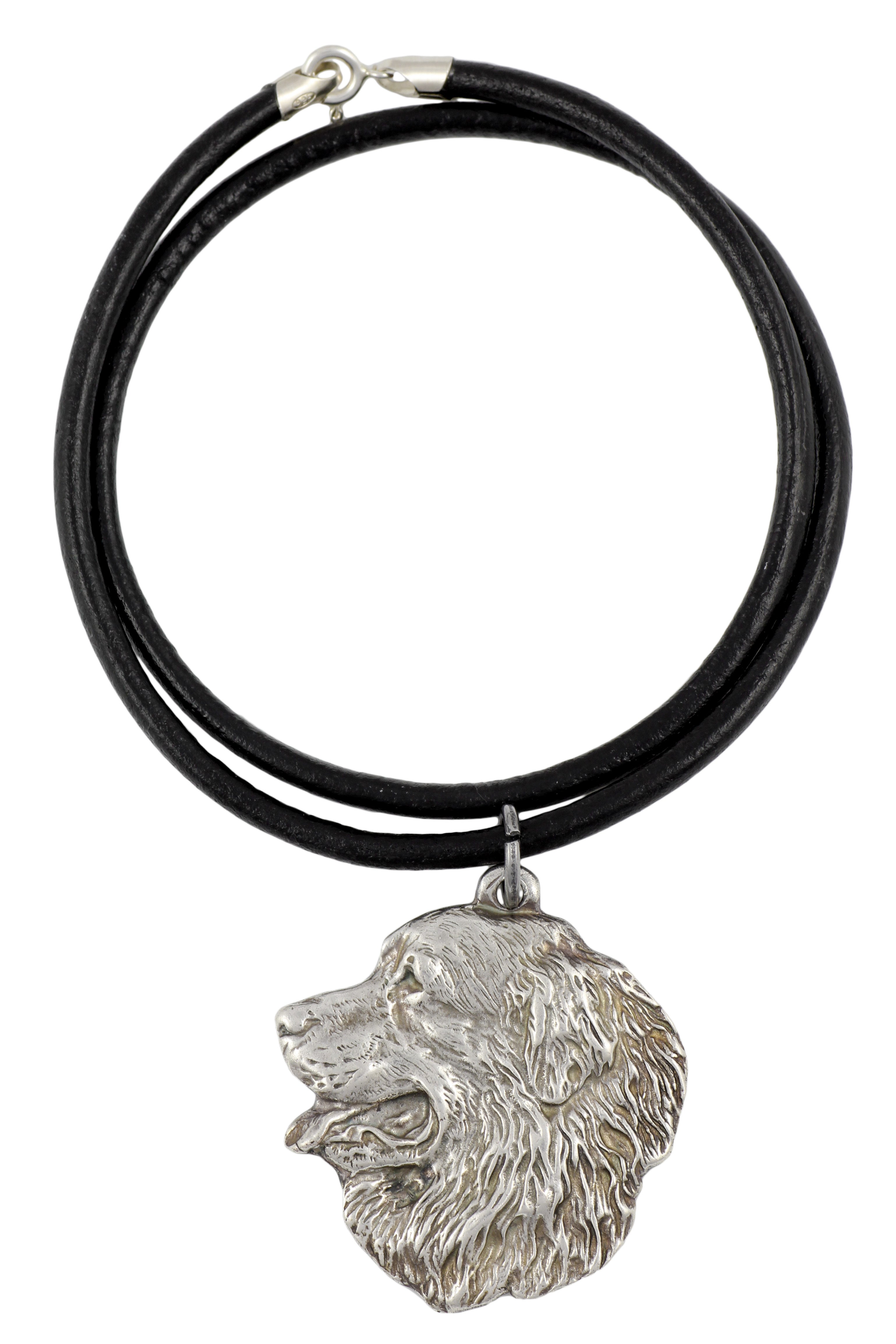 Bernese Mountain Dog, Berner Sennenhund I - Necklace with dog, silver-plated pendant for dog fan, unique jewelry by Art-Dog brand