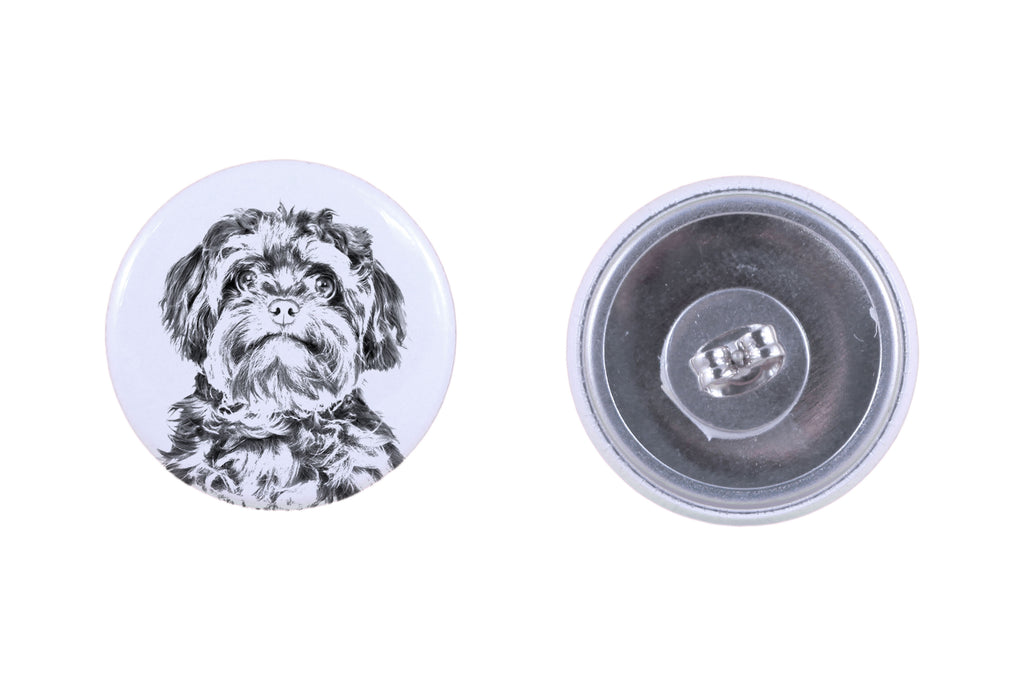 Bolonka, Russian Tsvetnaya Bolonka - unique dog earrings, your pet on a keychain, Art-Dog's own brand