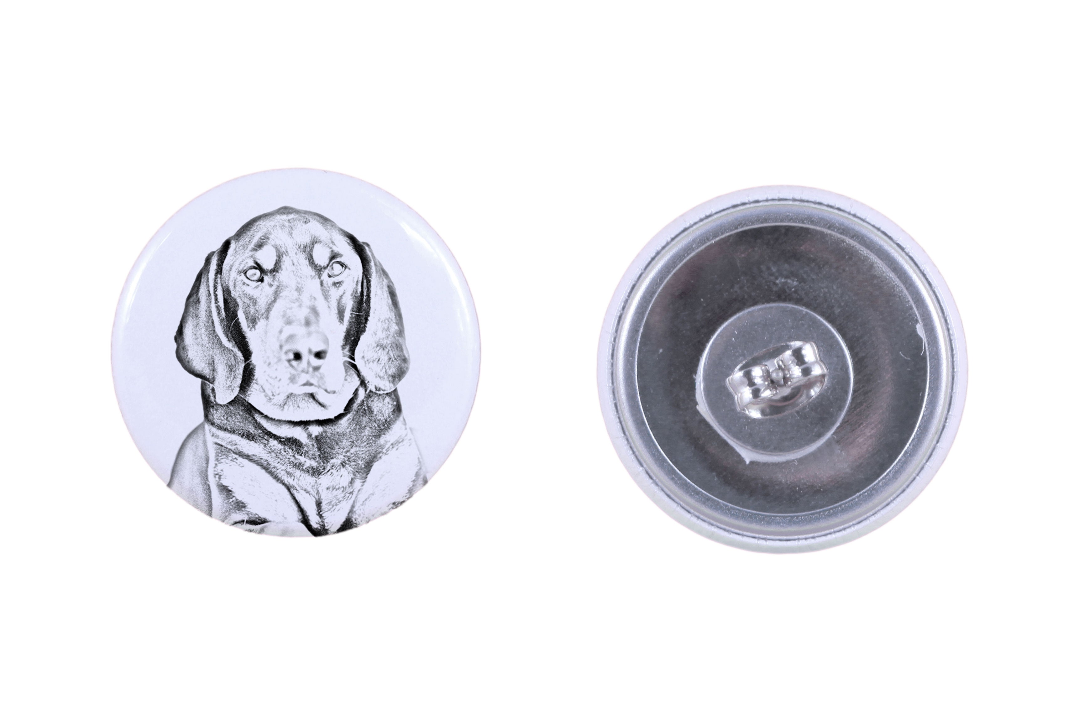 Black and Tan Coonhound I - unique dog earrings, your pet on a keychain, Art-Dog's own brand