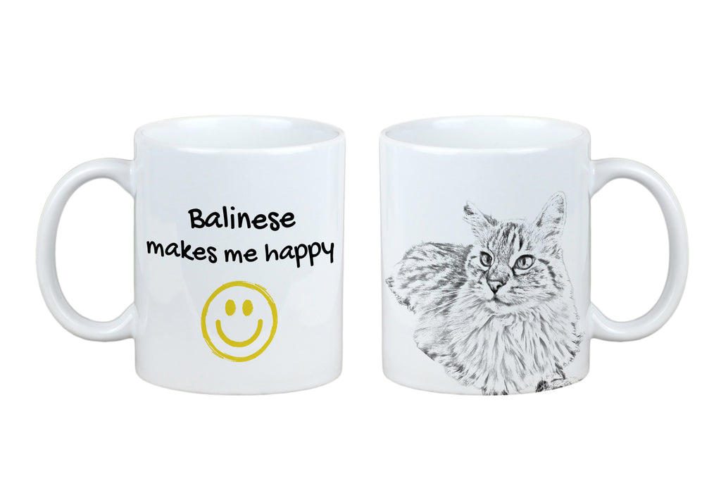 Balinese - cat mug, cheerful mug for a dog lover, personalized gift from the Art-Dog brand