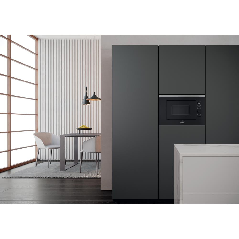 Whirlpool WMF201G Noir, Acier inoxydable Micro-ondes grill Intégré 20 L 800 W