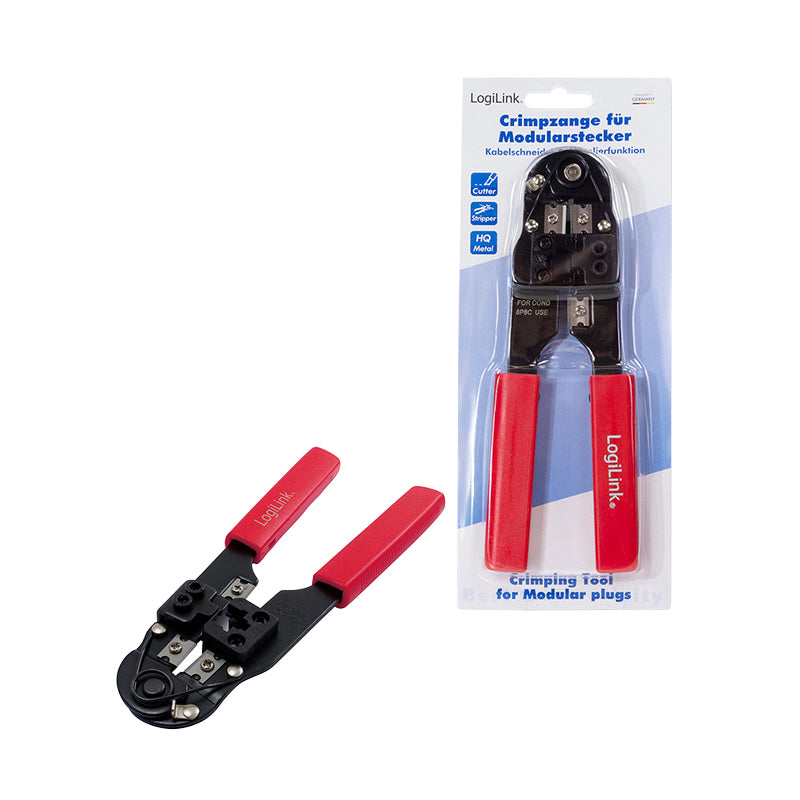 LogiLink WZ0004 Pince à sertir Noir, Rouge - vue 7