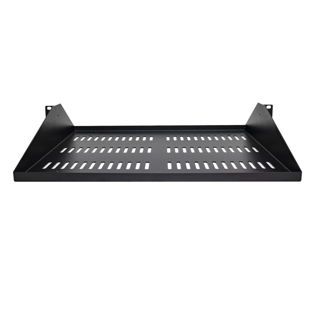 StarTech.com Étagère Rack 19 pouces 2U Ventilé, Capacité 91kg, Profondeur 35,6cm, Noir