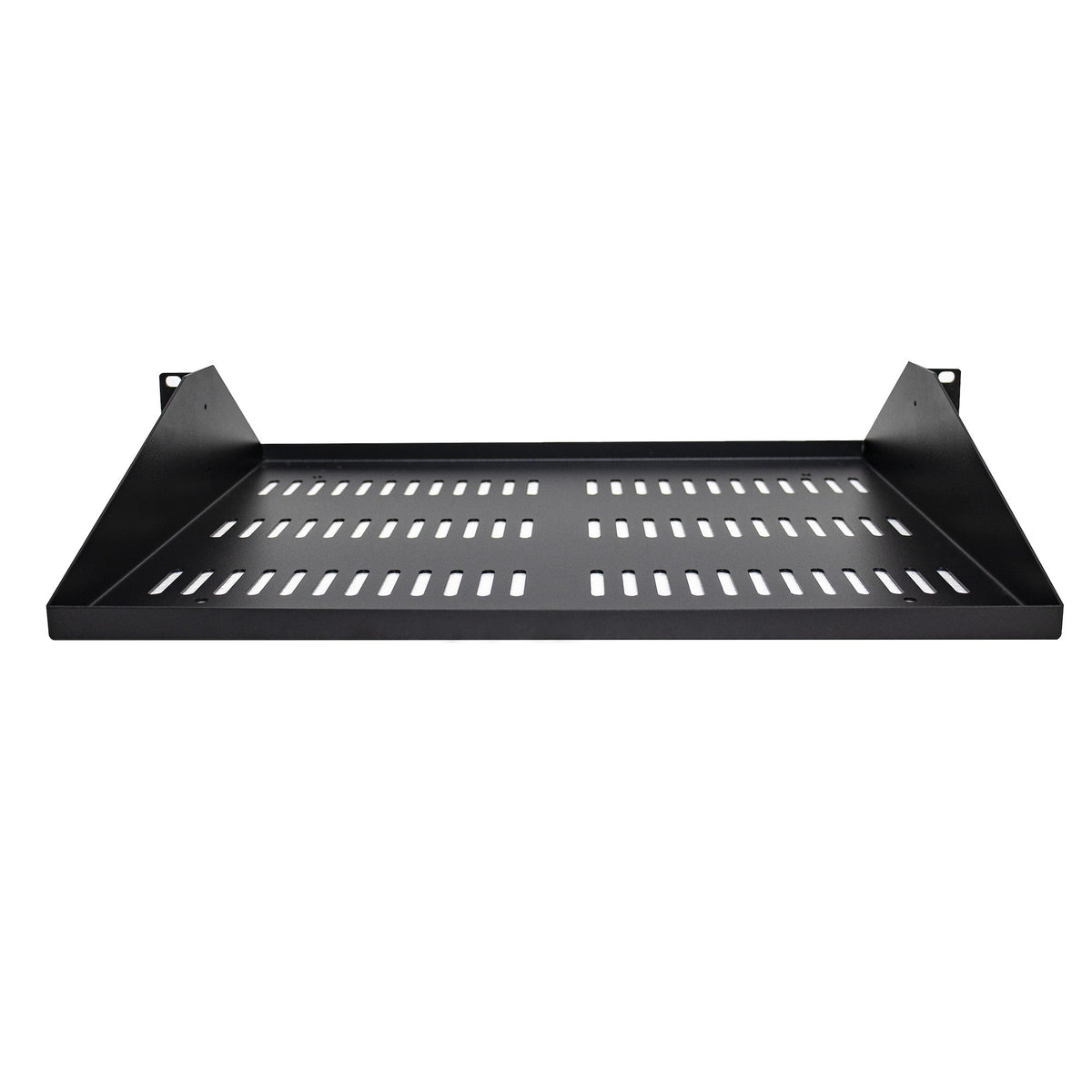 StarTech.com Étagère Rack 19 pouces 2U Ventilé, Capacité 91kg, Profondeur 35,6cm, Noir