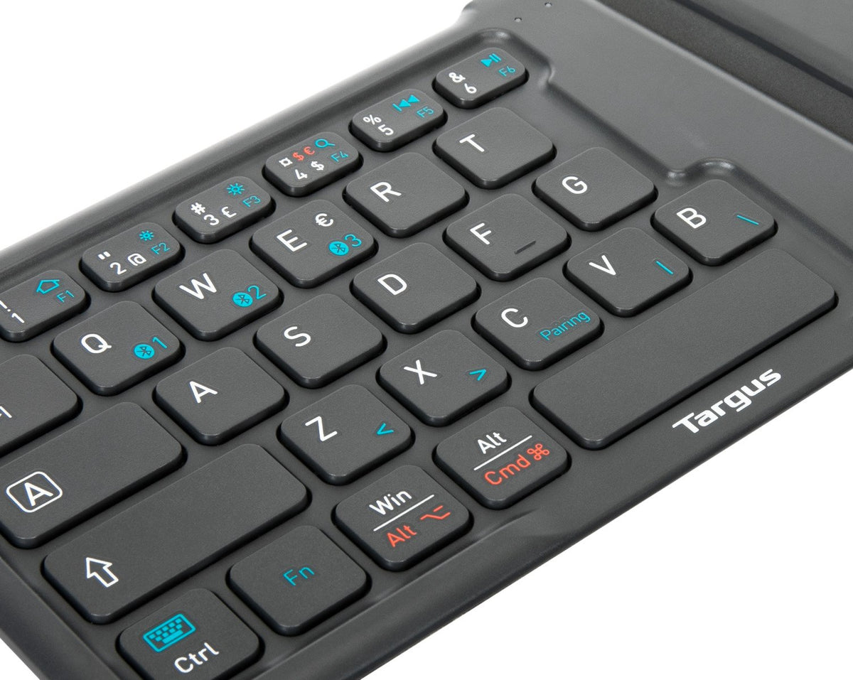Targus AKF003NO Clavier Universel Bluetooth QWERTY Nordique, Noir