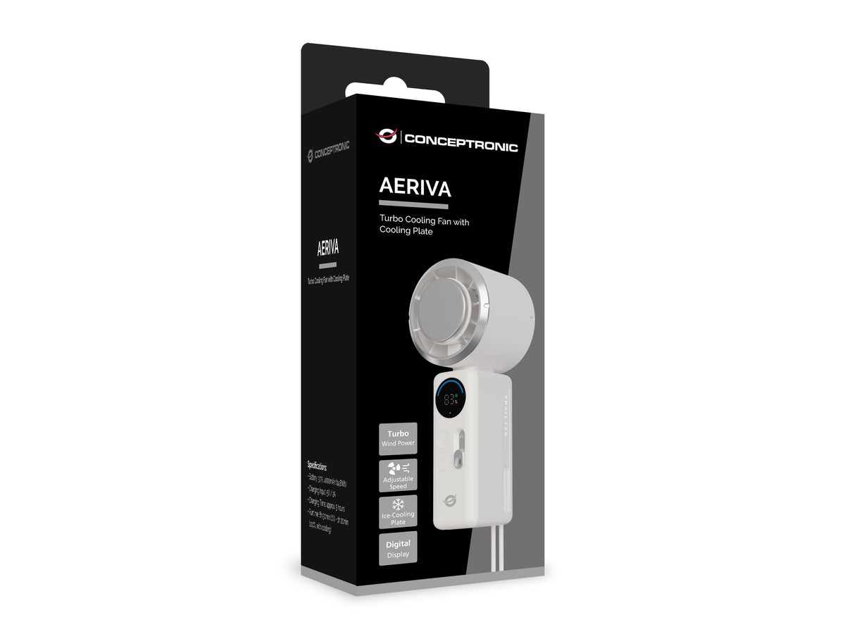 Conceptronic AERIVA03C brumisateur et ventilateur portable personnel Crème