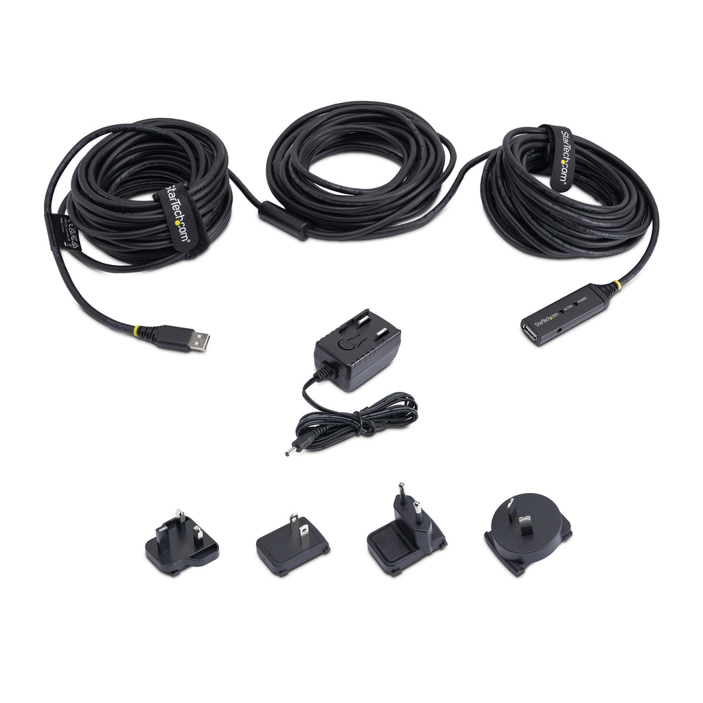StarTech.com Câble d'extension USB 2.0 actif 5m, Répéteur USB Mâle vers Femelle