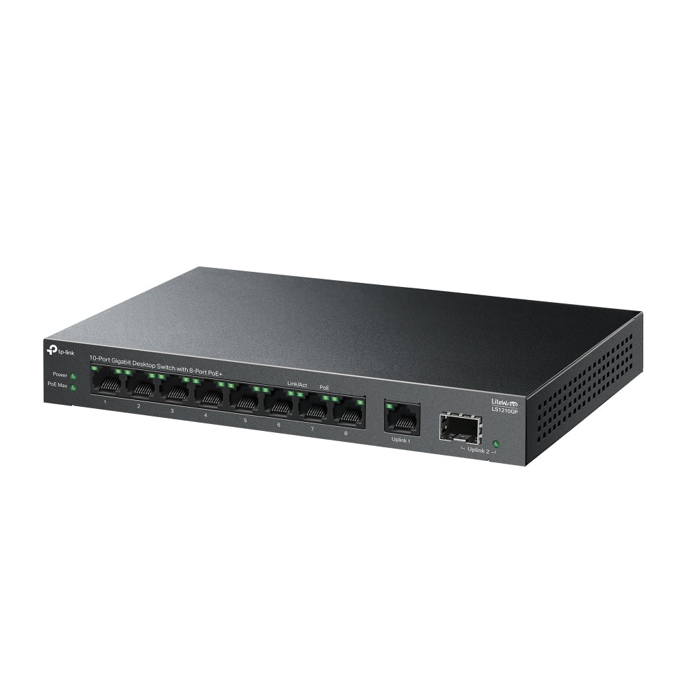 TP-Link LiteWave LS1210GP commutateur réseau Non-géré Gigabit Ethernet (10/100/1000) Connexion Ethernet, supportant l'al
