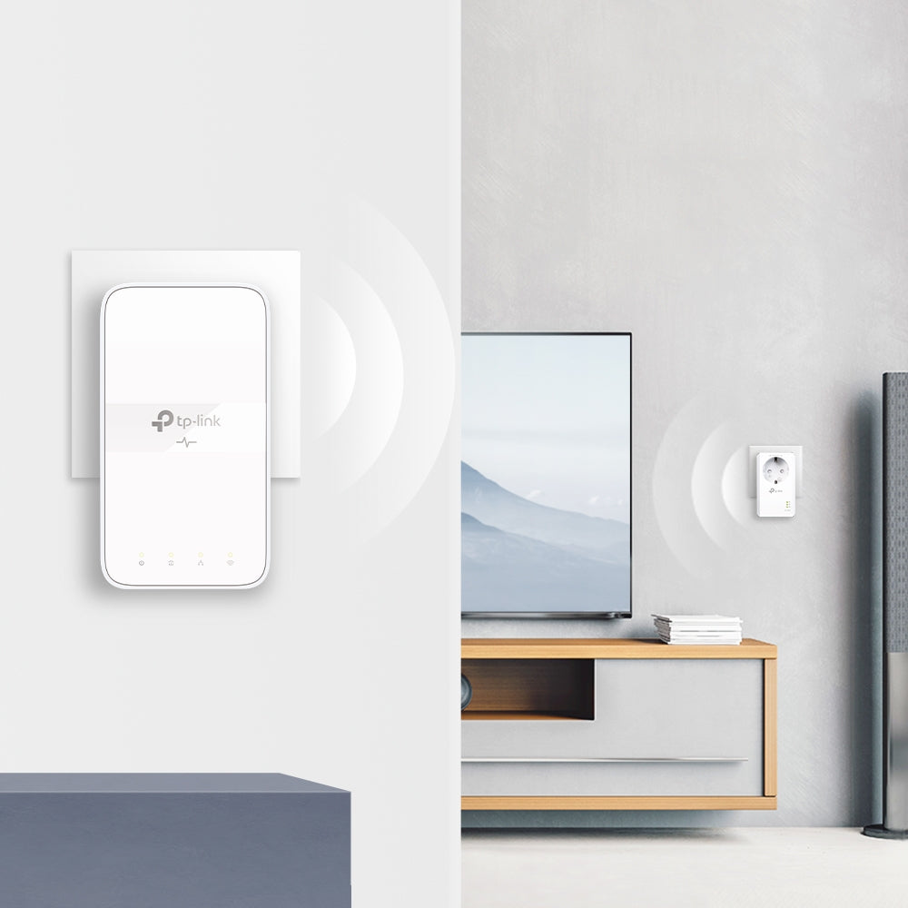TP-Link TL-WPA7617 Kit Adaptateur CPL AV1000 Gigabit WiFi AC1200, Blanc, 2 pièces