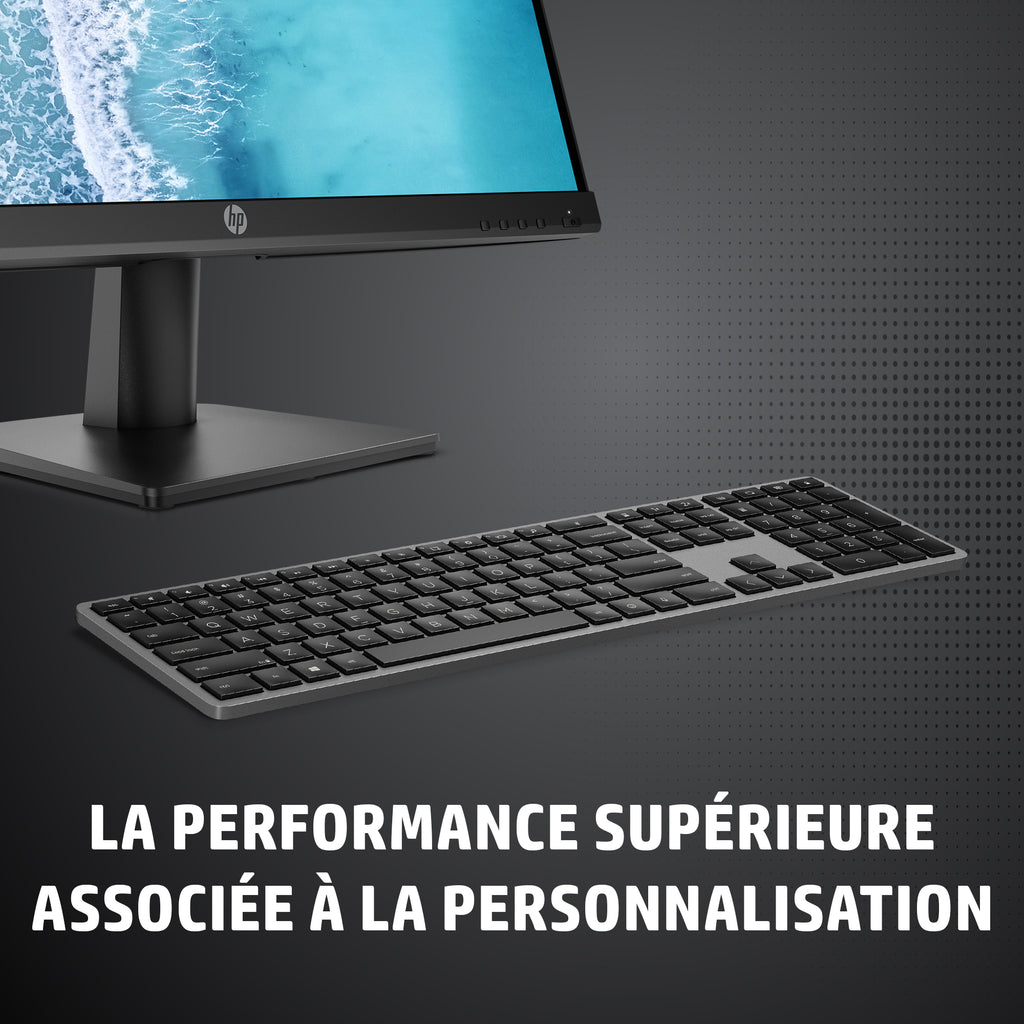 HP Clavier sans fil 975 Double Mode, Rétroéclairé, Batterie Rechargeable