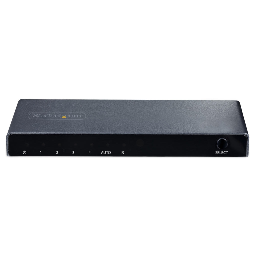 StarTech.com Switch HDMI 8K 4 ports, HDMI 2.1 4K 120Hz HDR10+, 8K 60Hz UHD, 4 Entrées 1 Sortie, Commutation Auto/Manuell