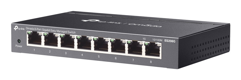 TP-Link Omada ES208G commutateur réseau Géré L2 Gigabit Ethernet (10/100/1000) Noir