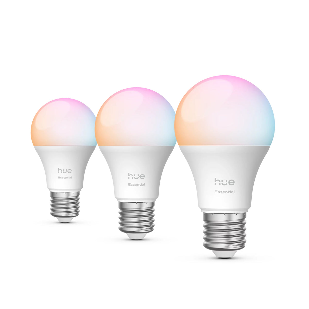 Philips Hue White and Color Ambiance A60 E27 Ampoule Connectée Essential 806 lm 8 W Pack de 3