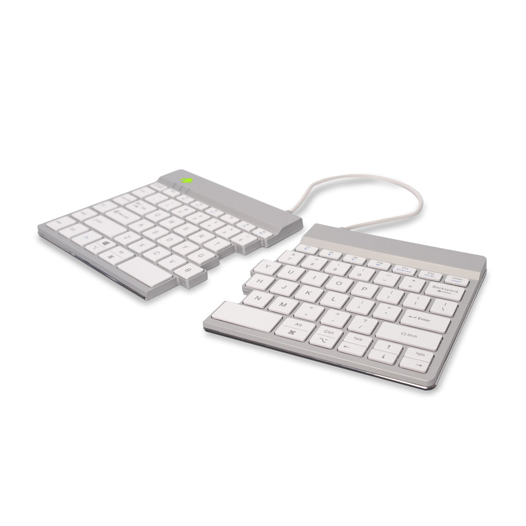 R-Go Tools R-Go Tools Clavier ergonomique R-Go Split Break avec logiciel de pause, clavier ergonomique divisé, QWERTY (US), bluetooth, blanc