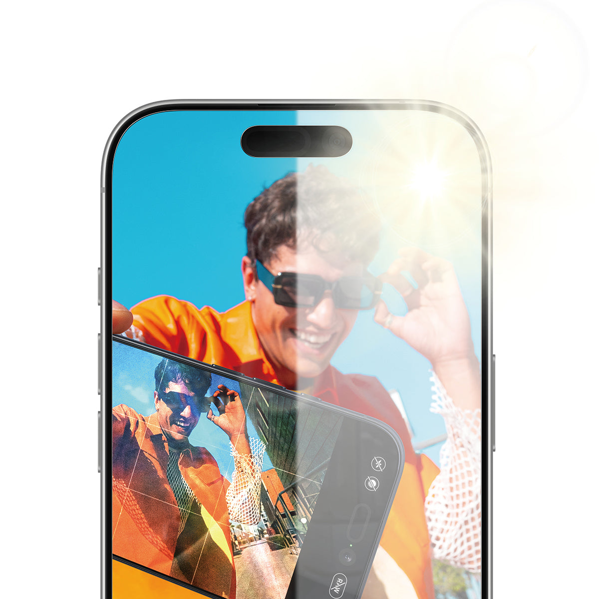 PanzerGlass ® Anti-Reflective Armor Screen Protector iPhone 17 | iPhone 16 Pro w. EasyAligner Protection d'écran transparent Apple 1 pièce(s)