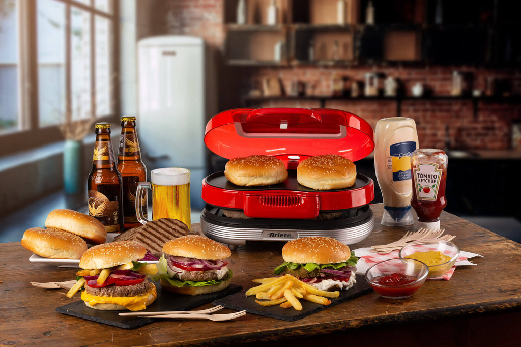 Ariete Party Time 0205 Burgermaskine 1.2kW Rød - vue 3