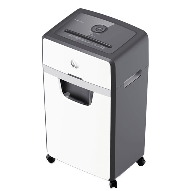 HP OneShred 24CC Destructeur de Papier, Coupe Particules, 22 cm, 65 dB, Blanc et Noir
