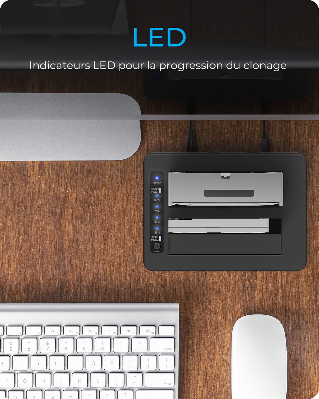 ICY BOX IB-1233CL-CR USB 3.2 Gen 1 (3.1 Gen 1) Type-A Noir