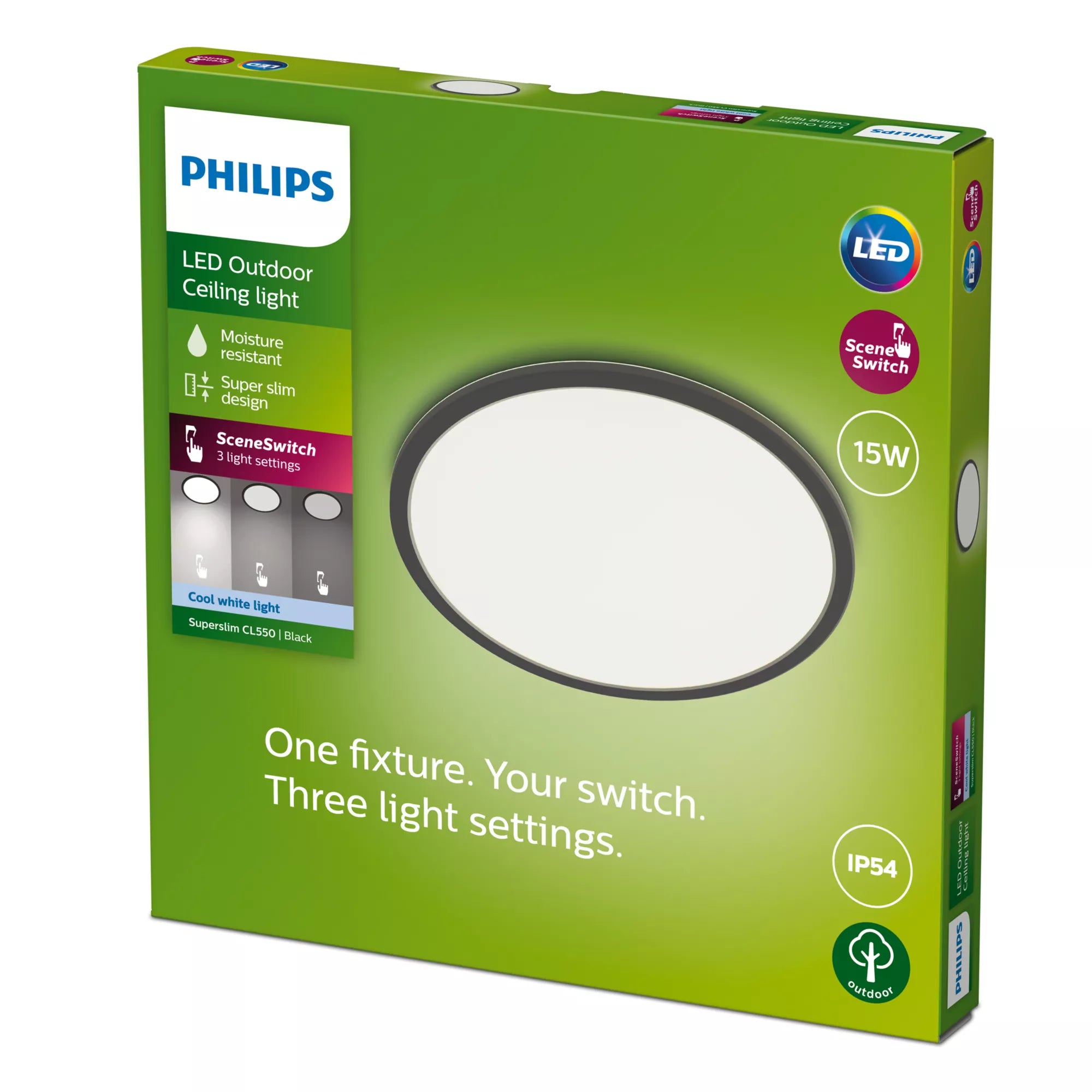 Philips Plafonnier Superslim 15W
